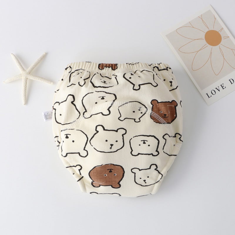 Baby Training Pants Second Generation New Upgraded Anti-Side Leakage Wings Kidsren'S Toilet Practice Pants Cloth Diapers Breathable Type A - Image 1